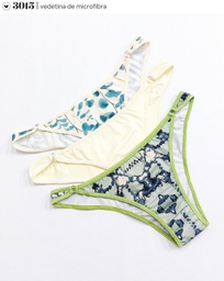 [VTG3015] PACK X3 VEDETINA DE MICROFIBRA CON ARANDELAS