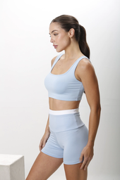 [SHE6495M] VER. CALZA CORTA CINTURA ALTA BITONO