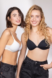 [FRA602/E] CORPIÑO TRIANGULO TAZA SOFT DE MICROFIBRA LISA