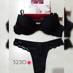 [FOXY5250] CONJUNTO TAZA SOFT DE  PUNTILLA Y MICROFIBRA C/LESS