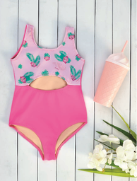 [KAUSM569] MALLA ENTERIZA DE NENA LISO Y ESTAMPADO