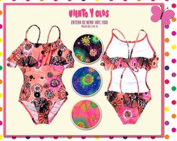 [VYO1108] MALLA TRIKINI DE NENA ESTAMPADA "FLORES"